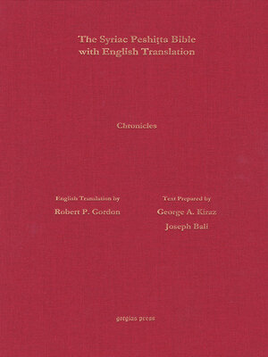 cover image of 1 & 2 Chronicles According to the Syriac Peshitta Version with English Translation